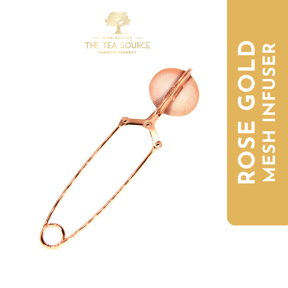 Rose Gold Tea Infuser with Handle | Mesh Type | 304 Stainless Steel